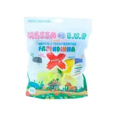 Kit Massinha de EVA Moldes Ferramentas 60g Fazendinha Make+