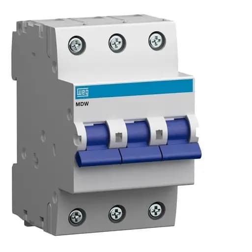 DISJUNTOR DIN TRIPOLAR MDW-C80A WEG