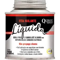 FITA ISOLANTE  LIQUIDA 200ML PRETA       QUIMATIC
