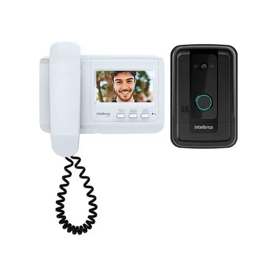 KIT VIDEO PORTEIRO FECHADURA E CABOS INTELBRAS