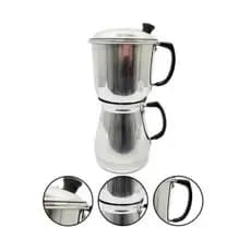 cafeteira Italiana grande de alumínio 1,5 litros grande para fogão café forte