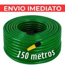 Mangueira Jardim 150 metros Trançada Flexivel Resistente Reforçada Tripla Camada Promoção
