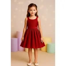 Vestido Infantil Vermelho Ideal Para Igreja Natal Festas Formaturas Aniversários