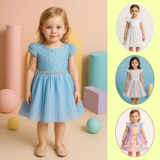Vestido Festa Infantil Aniversário Princesa Daminha Casamento Roupa Menina Cultos Religiosos Igreja