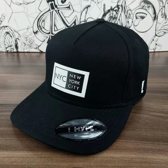 Bonés Aba Curva New York NY Fitão Frente Alta Original Moda Casual Masculino Feminino