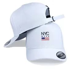 Boné NYC Trucker Hype Aba Curva New York City USA Bandeira EUA NY Original Strapback Fitão
