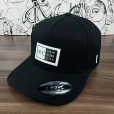 Bonés New York NY Aba Curva Original Hype Fitão Frente Americano Trucker Premium Moda Casual