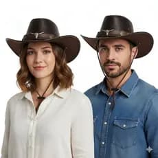 Chapéu Cowboy Adulto Marrom