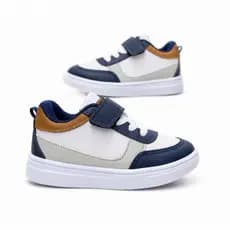 Tenis infantil masculino e bebe de velcro calce facil estiloso confortavel