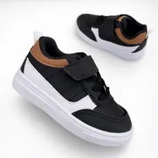 Tenis infantil masculino com velcro de menino estiloso calce facil