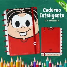 Caderno Inteligente SD Mônica Grande/Pequeno 80 Folhas