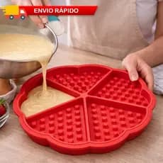 Forma de Silicone Waffle 5 divisórias / Sortido