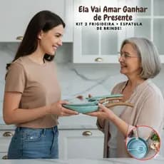 Kit 2 Frigideiras Antiaderente+ Espátula de BRINDE Não Gruda Frita Sem Óleo Indução Granito 20/24cm Conjunto-Verde