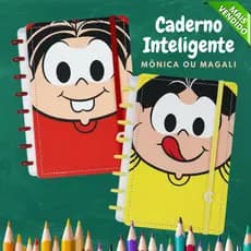 Caderno Inteligente da Monica ou Magali Grande 80 Folha