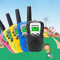 2 Peças Rádio Comunicador Infantil/walkie talkie , Brinquedo Portátil , Transceptor , Holofoto , Interfone , Presentes De Aniversário , Para Meninos E Meninas