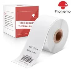 Phomemo M110 Rótulo Quadrado Redondo Autoadesivo Multiuso Para Impressora De Etiquetas Rolo De Papel Adesivo Impresso