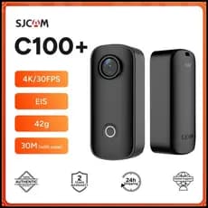SJCAM C100 Plus Câmera De Ação 4K 30M À Prova D'água 2.4G WiFi action Sport EIS Capacete De Bicicleta Motocicletas