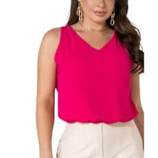 Blusa Regata Feminina Duna Tendência Regata Lisa Básica Elegante