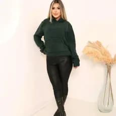 Blusa Teddy Feminino Sherpa Inverno Pelinho