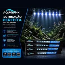 Lâmpada Subaquática Aquatank Luminária de LED Cor Azul e Branco Para Aquário e Paisagismo