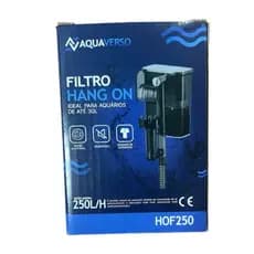 HOF-250 Filtro Externo hang-on Mini Aqua HF-200 250l/h p/ Aquários de 10L 20L 35L Xp-06 110v/220v