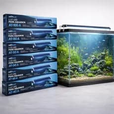 Luminária LED Premium para Aquário – Cores Reais e Design Slim