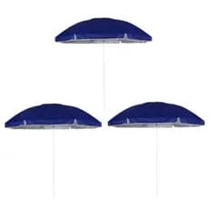 kit 3 Guarda -Sol  alumínio Mor 2.60   metros pescar - camping, Azul