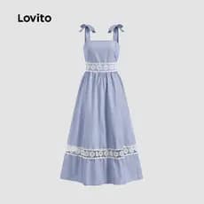 Lovito Férias Vestido Com Estampa Tribal Vestido De Verão/Primavera Para Mulheres L124AD726