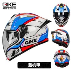 Ciclismo capacete da motocicleta das mulheres dos homens lente dupla cauda grande 3C motocicleta equitação inverno legal