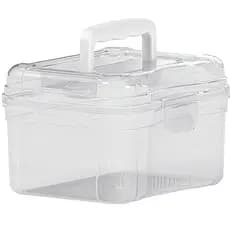 FRASQUEIRA MINI 1L - NITRON Maleta Organizadora Multiuso Compacta Resistente Manicure Caixinha Transparente