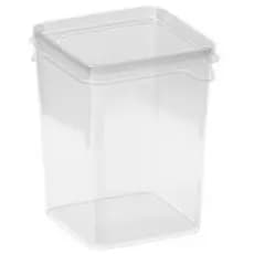 Pote Modular Quadrado 1,2 Litros com Tampa Porta Mantimentos Para Cozinha Nitron