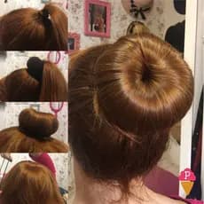 Kit de Rosquinha Esponja para coque de cabelo e Redinha Para Cabelo