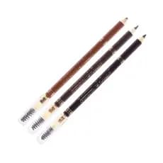 KIT COM 2 UNIDADES LÁPIS DUO PARA SOBRANCELHAS LÁPIS COM ESCOVINHA LÁPIS 2 EM 1 PINK 21