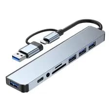 Hub Usb-c Adaptador Usb 3.0 8x1 8x2 P2 Pd Usb 2.0 3.0 Tf Sd
