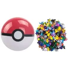 Kit Pokebola + 24 Pokemons Mini - Aleatórios