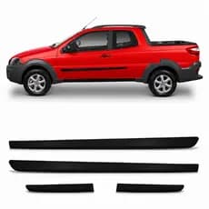 Kit Jogo Friso Lateral Cinza Strada 2013 2014 2015 4078a Topmix