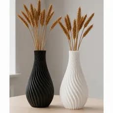 Kit 2 Vasos Decorativos Espiral  p/ Sala de Estar, Cozinha e Escritório - Moderno, Decorativo, Luxo