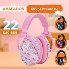 Fone Abafador Protetor De Som Ruído Barulho P/ Criança Infantil Bebê Hipersensibilidade Autismo TDAH