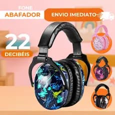Fone de Ouvido Abafador De Som Infantil Anti Ruído – Ideal p/ Autismo, TDAH, Hipersensibilidade e Estudo