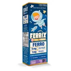 Ferro Em Gotas Ferrix Kids 30ml Flora Nativa Sabor Uva
