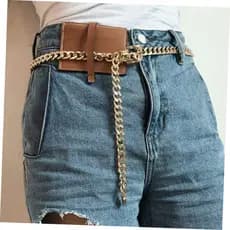 Cinto de corrente de cintura com joias de diamante fashion para mulheres