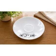 Conjunto Xicara Cha Porcelana Branca 12 Pecas Com Pires Design Sofisticado