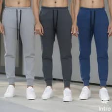 Kit 3 Calças De Moletom Peluciado Masculina Estilo Jogger Masculino com Punho Treino Frio Moletinho