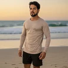 Camisa Térmica Proteção UV 50+ Segunda Pele Camiseta Malha Fria Unissex Manga Longa Praia Verão