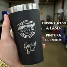 Copo Térmico 473ml Personalizado com seu nome, time desenho, logo, empresa