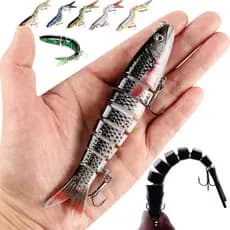 Multi Articulado Isca De Pesca 135mm / 20g 8 Segmentos Wobblers Isca artificial