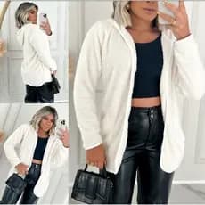 Casaco Feminino Inverno Blusa Teddy Com Capuz Roupa de Frio