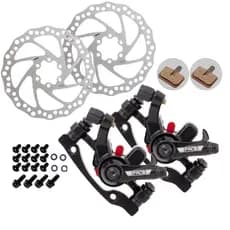 Freio a disco mecânico para bicicleta - Conjunto completo