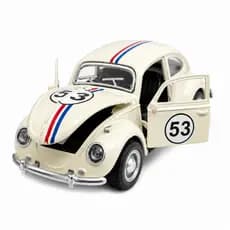Carrinho Ferro miniatura Colecionável Fusca Abre Portas e Capô