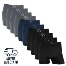 Kit 10 Cuecas Boxer Rafa Parize Masculino - Cueca Masculina Box Adulto